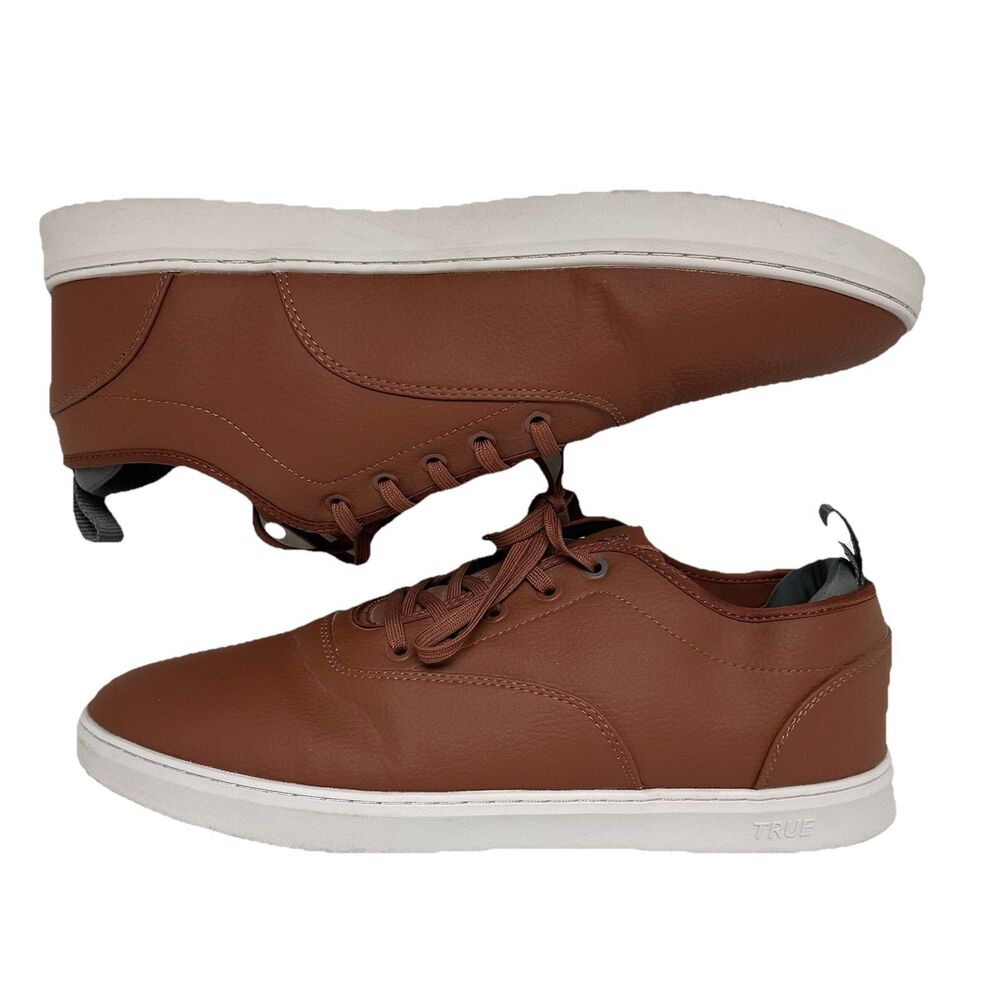 True Linkswear FS-01 Sneaker Men’s 15 Brown Eco Genuine Leather Neutral Preppy